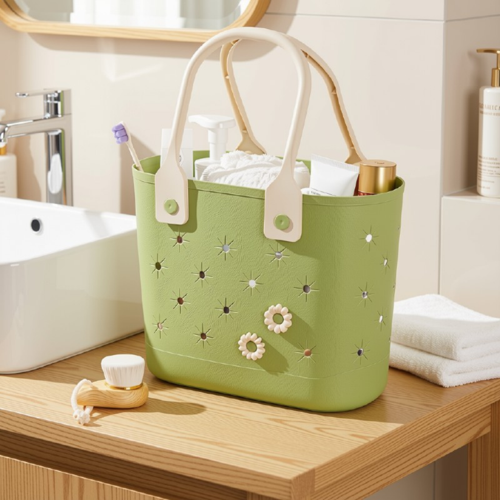 Panier de Rangement Simple en Plastique, Vintage, Carré, Multi-Usage, pour Salle de Bain, Maison – image 5