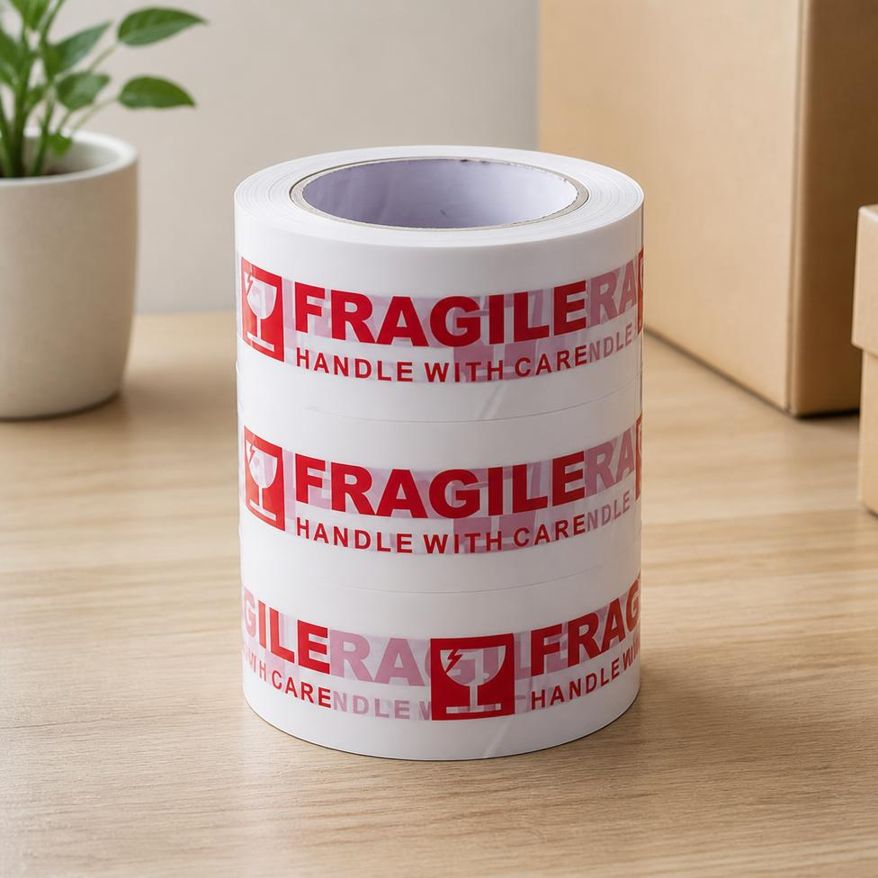 Ruban d'Emballage pour Expédition, Objets Fragile, Manipuler avec Soin,Scotch pour Carton