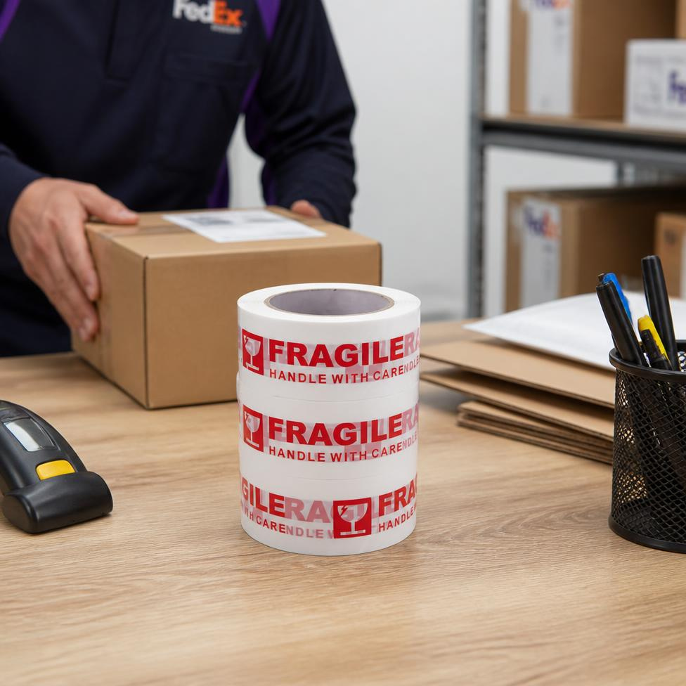 Ruban d'Emballage pour Expédition, Objets Fragile, Manipuler avec Soin,Scotch pour Carton – image 3