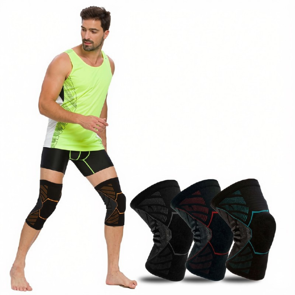 Genouillère Élastique de Haute Qualité pour genou,Support de douleur au genou pour hommes et femmes, Support de compression réglable – image 2