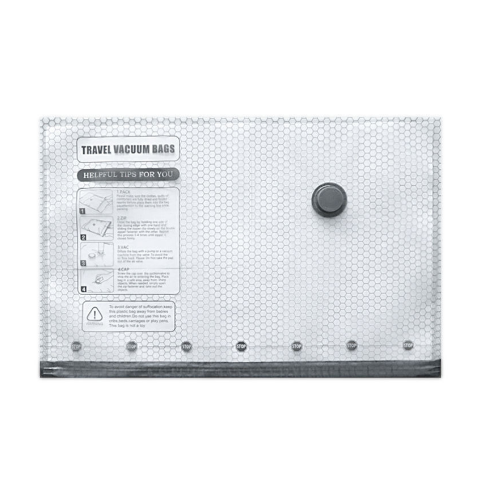 Lot de 3 Sacs de Rangement en Plastique Transparents,pour Vétements, Protection Vétements,3 Tailles avec Pompe – image 5