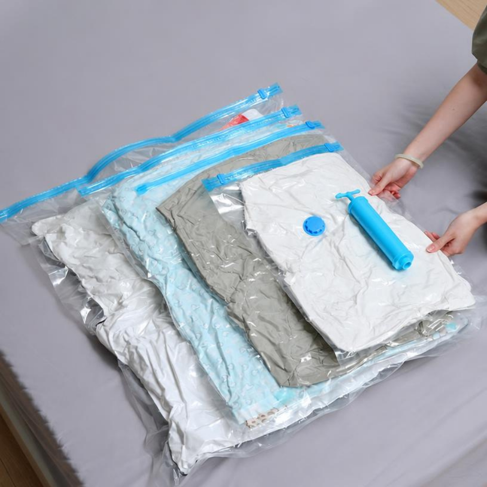 Lot de 3 Sacs de Rangement Vétements, Pliable, Fonctionnel pour Valise,Empêchant l'Humidité et la Moisissure,3 Tailles avec Pompe – image 5