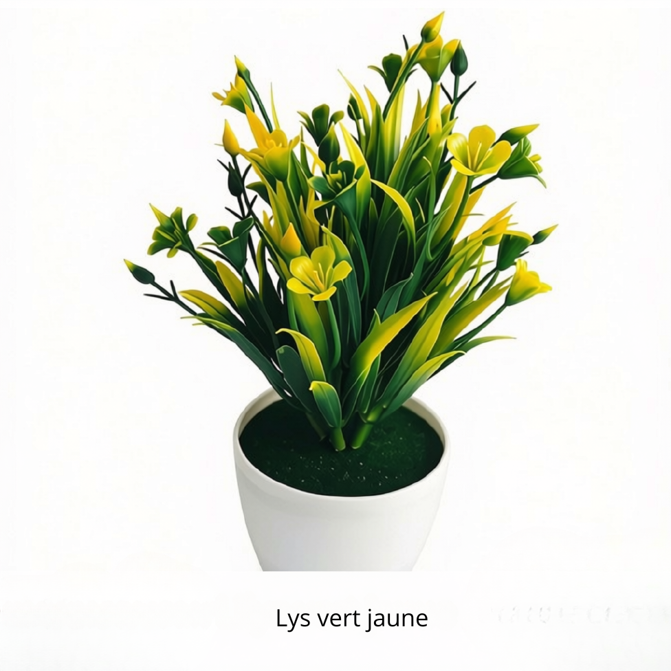 Vase avec Plante Créative et Durable en Plastique pour Décoration de Maison et Bureau – image 5