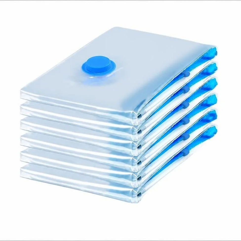 Lot de 3 Sacs de Rangement Sous Vide en PA+PE Écologique, Multifonctionnel, Pliable et Peu Encombrant avec Pompe – image 5
