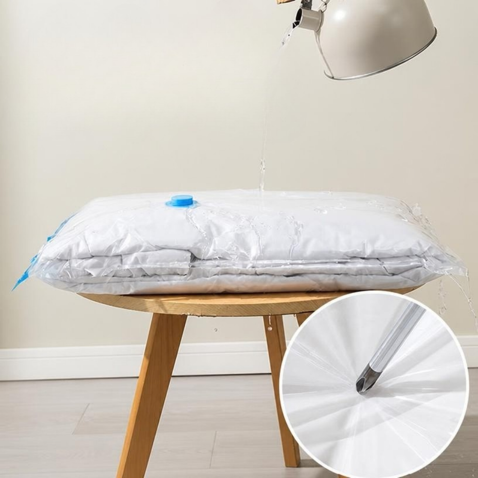 Lot de 3 Sacs de Rangement Sous Vide en PA+PE Écologique, Multifonctionnel, Pliable et Peu Encombrant avec Pompe – image 6