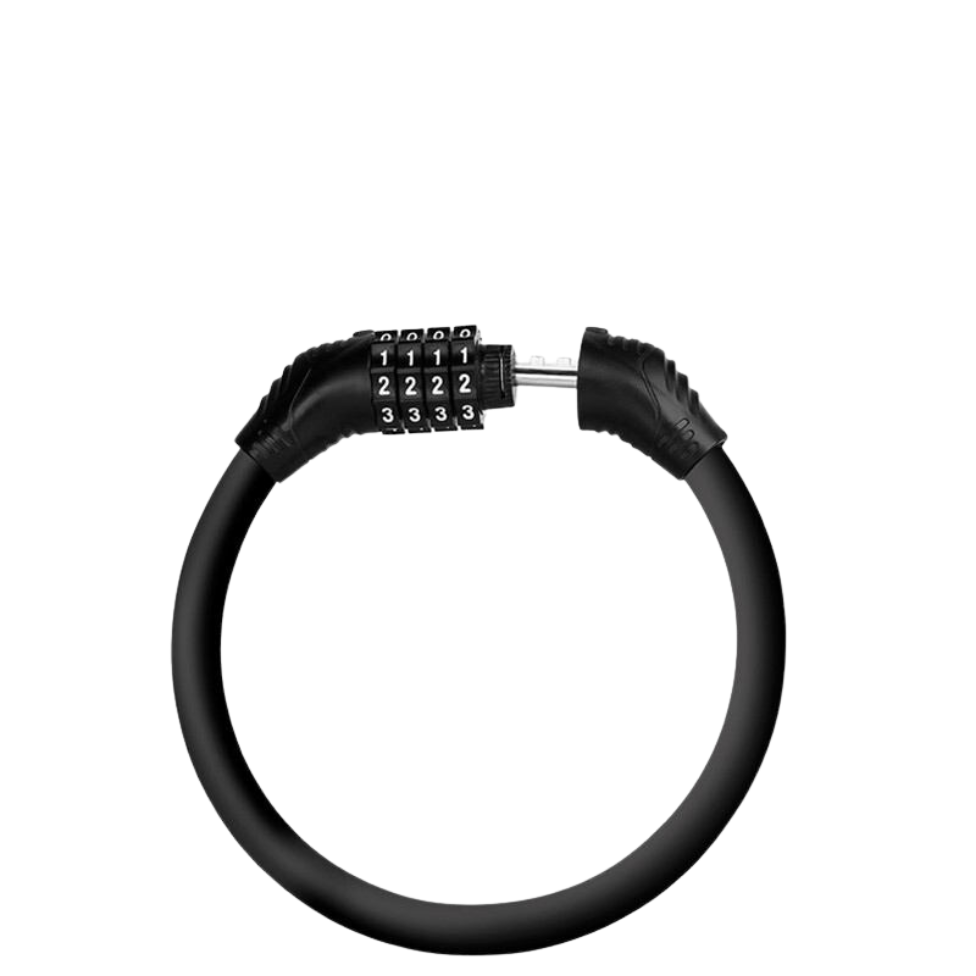 Antivol de Vélo, Câble Robuste Antivol de Vélo, Haute Sécurité, Code à 4 Chiffres, Cadenas à Chaîne à Combinaison pour VTT, Vélo – image 4