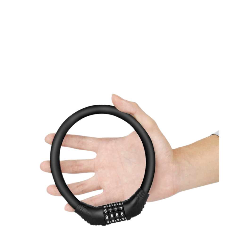 Antivol de Vélo, Câble Robuste Antivol de Vélo, Haute Sécurité, Code à 4 Chiffres, Cadenas à Chaîne à Combinaison pour VTT, Vélo – image 5