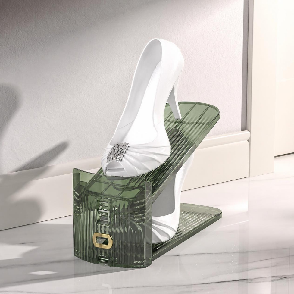 Organisateur de Chaussures Ajustable, Économiseur d'Espace, Support Empilable pour Rangement Chaussures – image 5