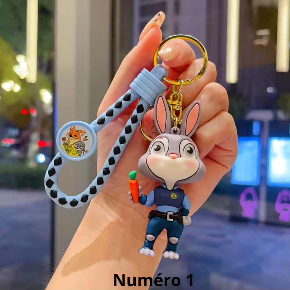 Porte-Clés Mignon Dessin Animé pour Clé Voiture,Porte-Clés Sac à Dos – image 3