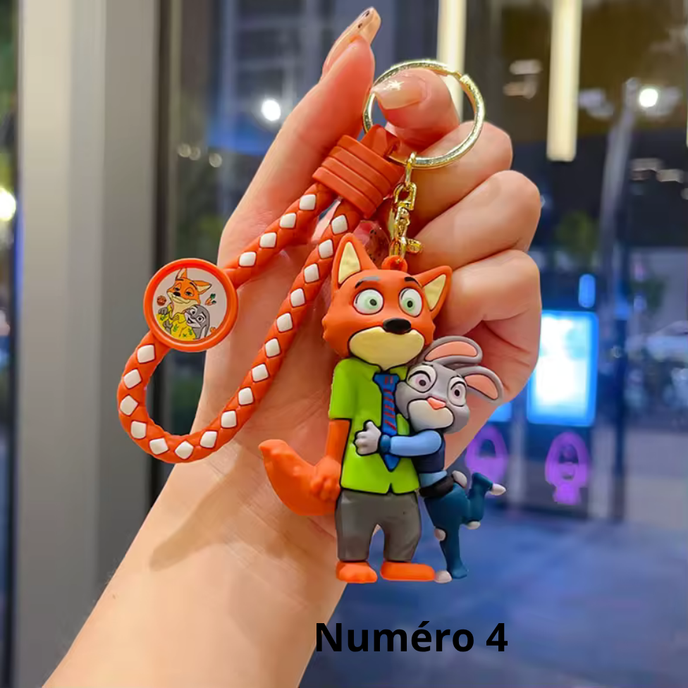 Porte-Clés Mignon Dessin Animé pour Clé Voiture,Porte-Clés Sac à Dos – image 6
