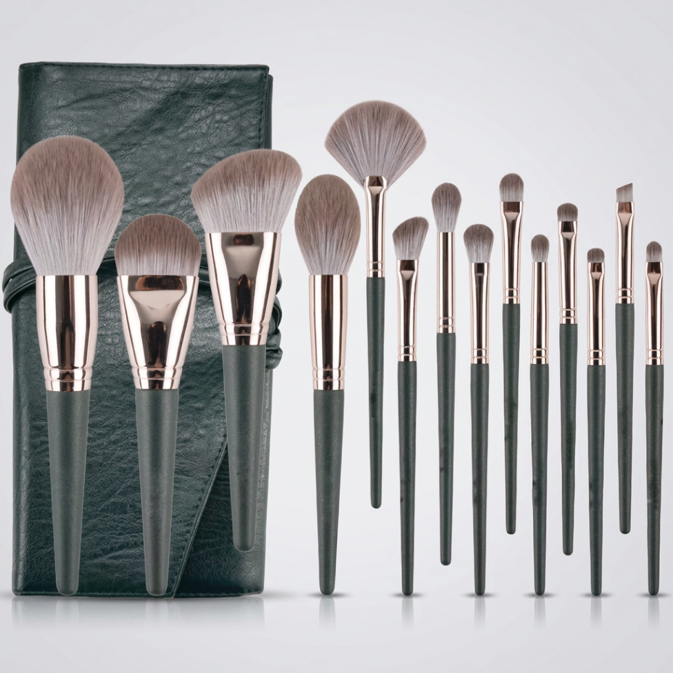 Ensemble de Pinceaux de Maquillage de Haute Qualité,14 pièces,Pinceau à Paupières Doux – image 5
