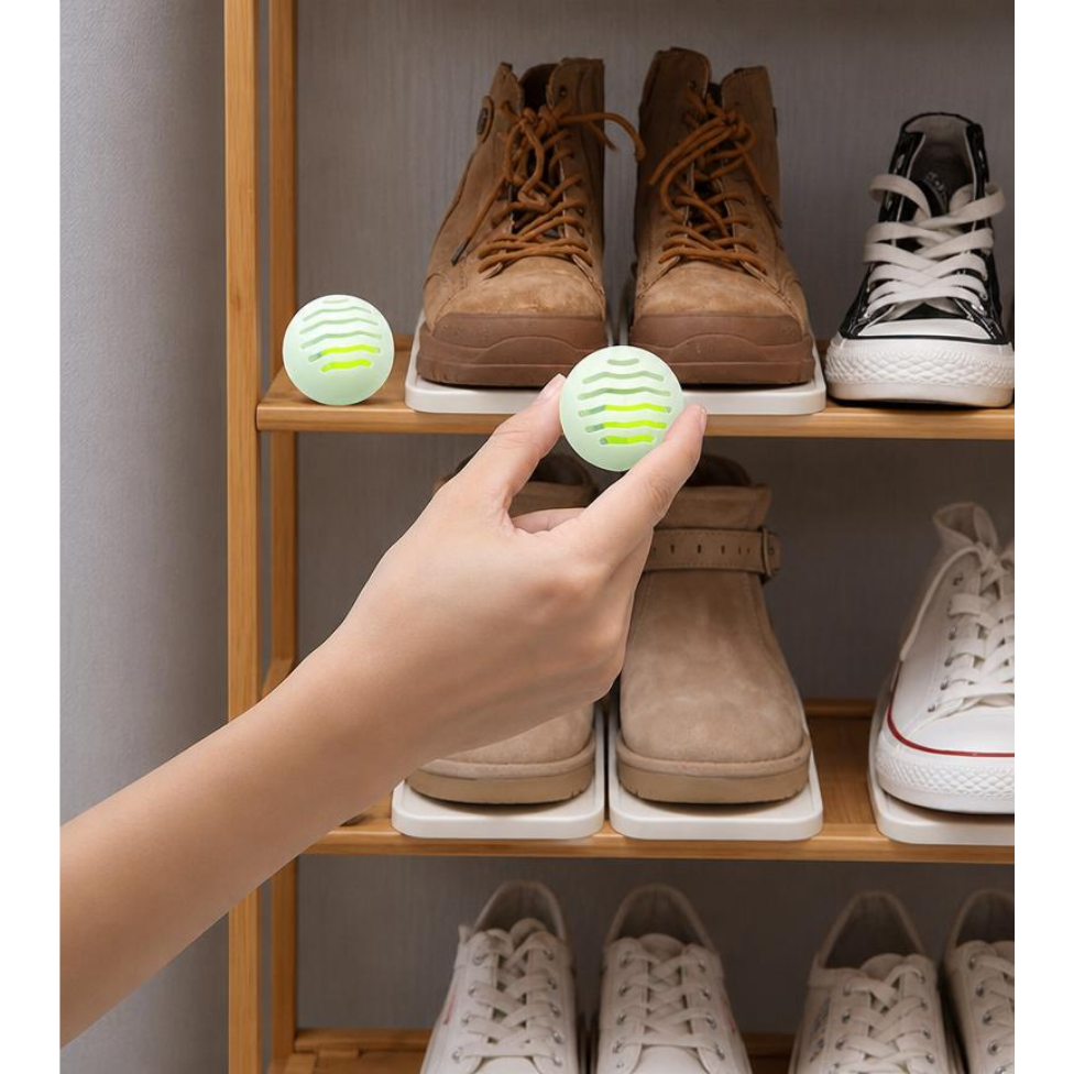 Lot de 6 Balles Désodorisantes pour Chaussures,Éliminateur d'Odeurs et Désodorisant pour Casier, Armoire – image 3