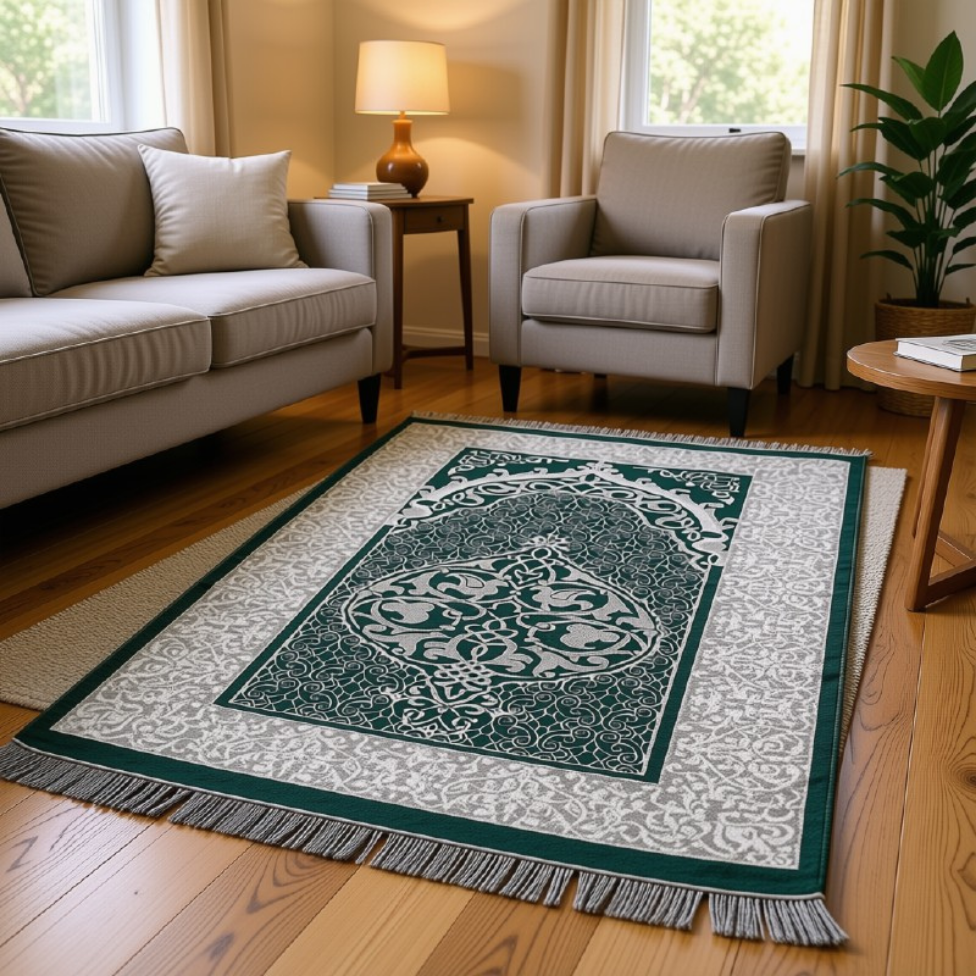 Coffret Cadeau avec Boîte Cylindrique pour Ramadan, Aïd,Incluant Tapis de Prière Doux et Chapelet – image 5
