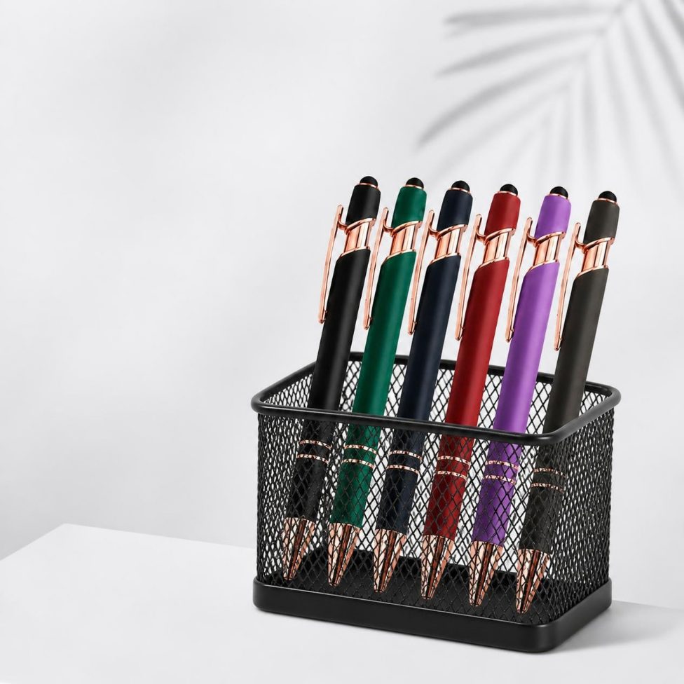 Lot de 6 Stylos à Bille à Encre Noire