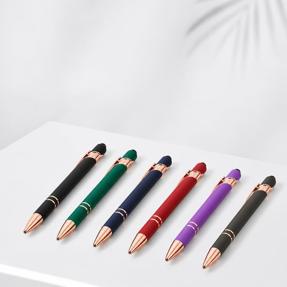 Lot de 6 Stylos à Bille à Encre Noire – image 4