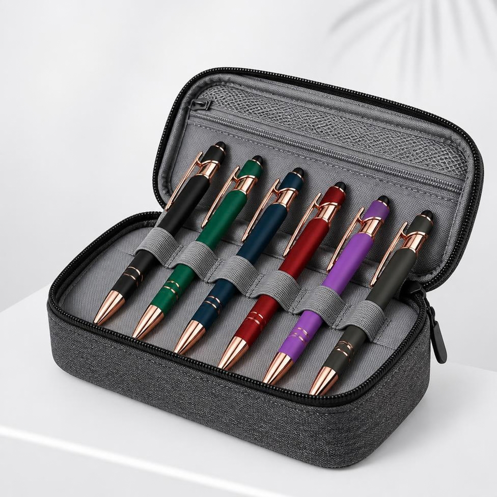 Lot de 6 Stylos à Bille à Encre Noire – image 5