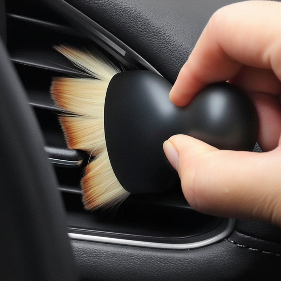 Brosse de Nettoyage Intérieur de Voiture,Idéal pour l'intérieur du Tableau de Bord,Brosse de Lavage de Voiture,Accessoires Voiture – image 5