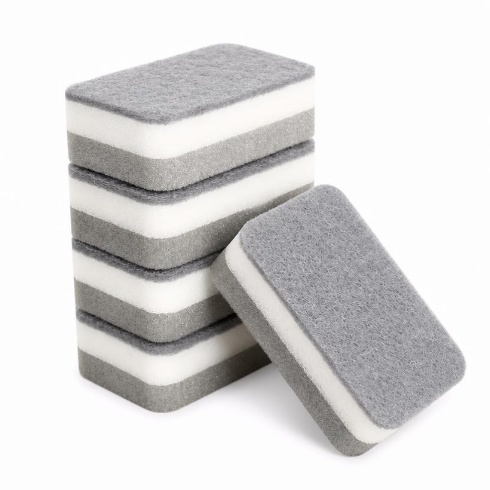 Lot de 4 Éponges à Vaisselle en Microfibre à,Accessoires Cuisine
