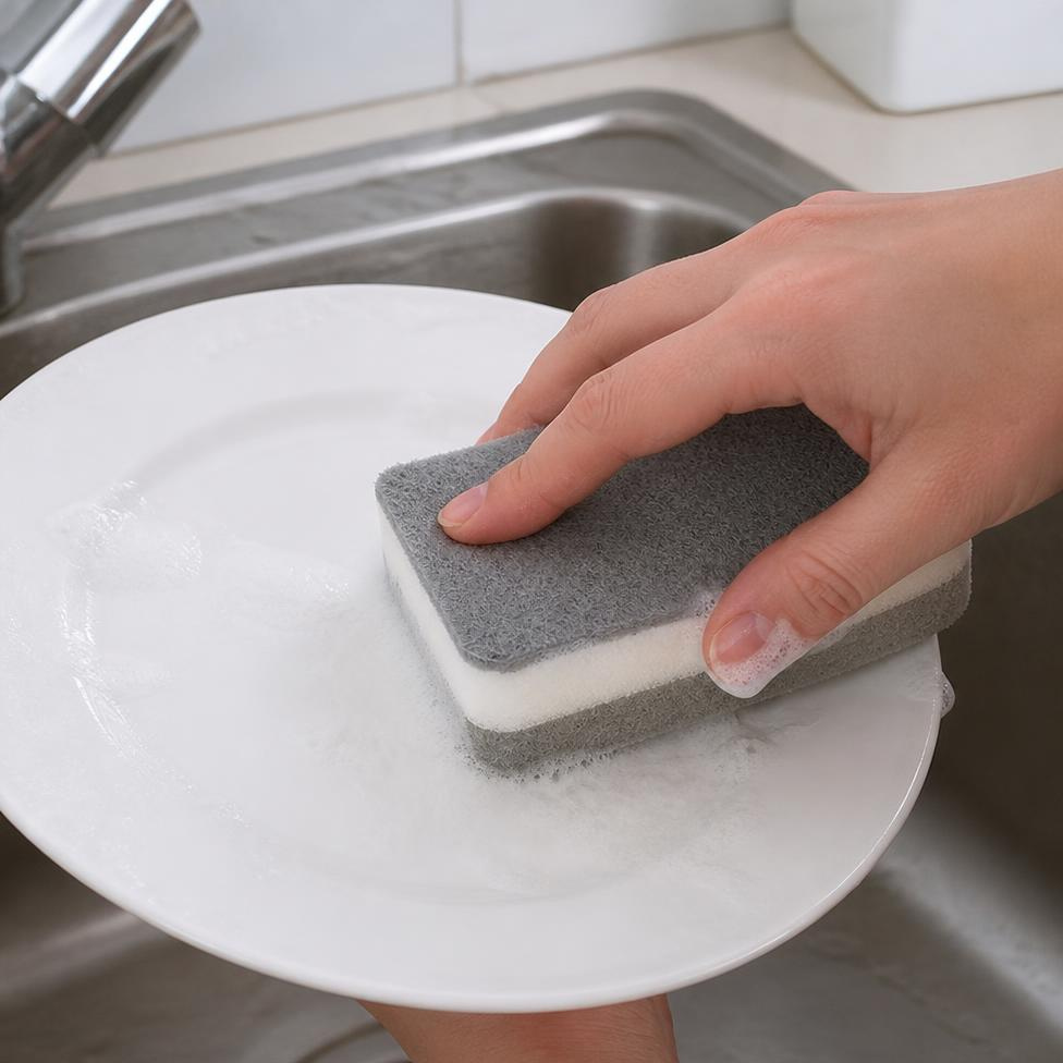Lot de 4 Éponges à Vaisselle en Microfibre à,Accessoires Cuisine – image 2