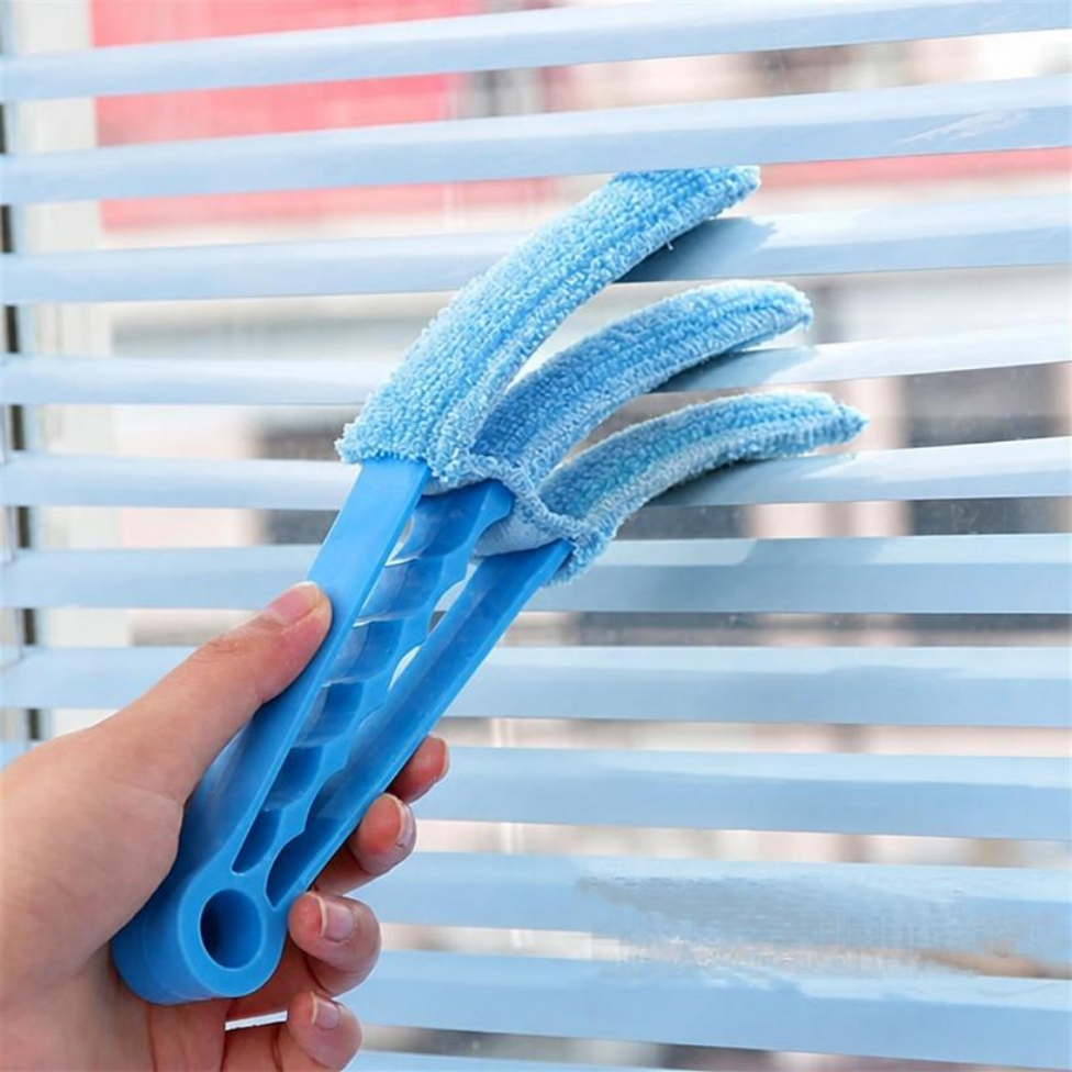 Lot de 2 Brosses de Nettoyage pour Stores de Fenêtre avec 3 Lames, Accessoires Maison
