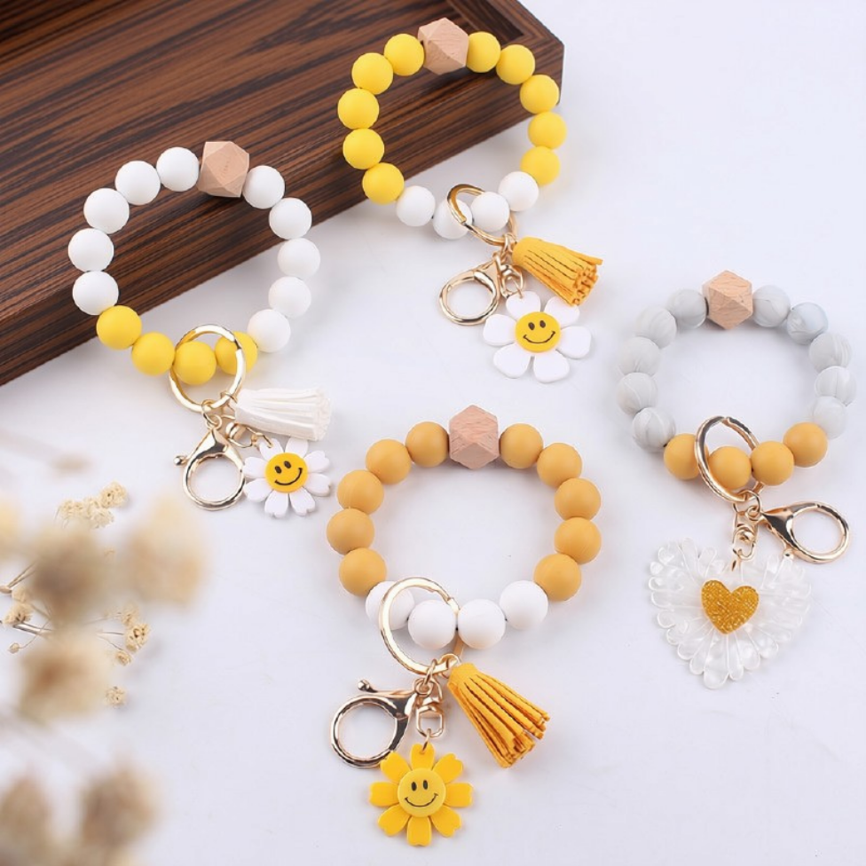 Porte-Clés Bracelet,Cadeau pour Enfants et Femmes