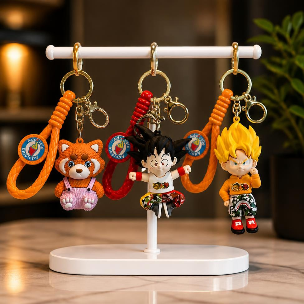 Porte-Clés Mignon Dessin Animé,Porte-Clés Sac à Dos – image 2