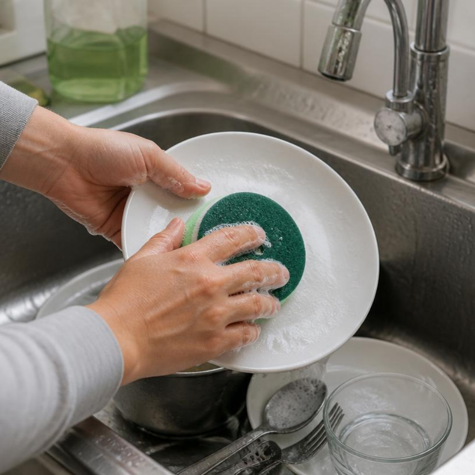 Lot de 4 Éponges de Nettoyage de Cuisine, Éponge à Vaisselle,Accessoires Cuisine – image 3