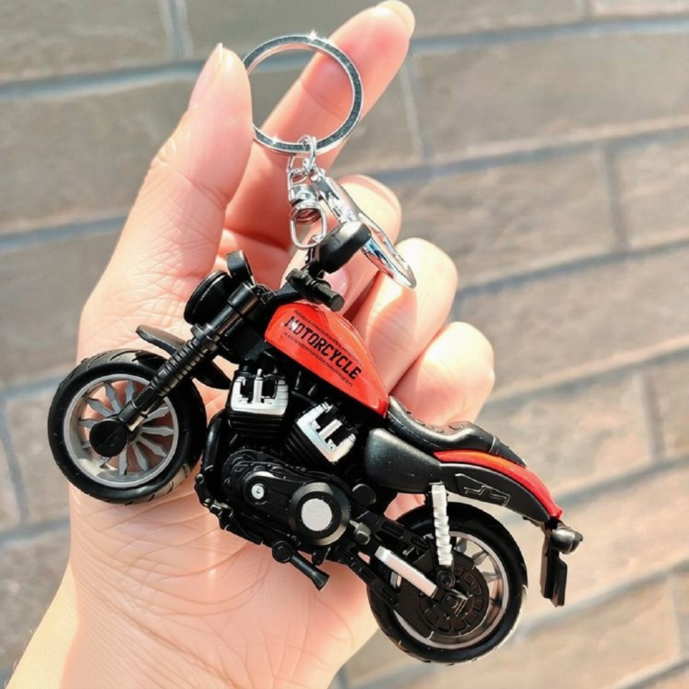 Porte-Clés Mignon Moto pour Clé Voiture,Porte-Clés Sac à Dos