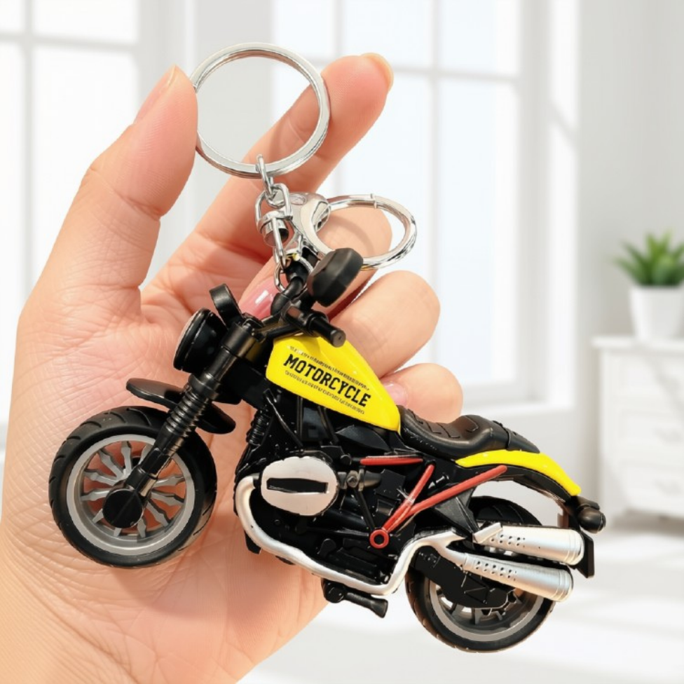 Porte-Clés Mignon Moto pour Clé Voiture,Porte-Clés Sac à Dos – image 4