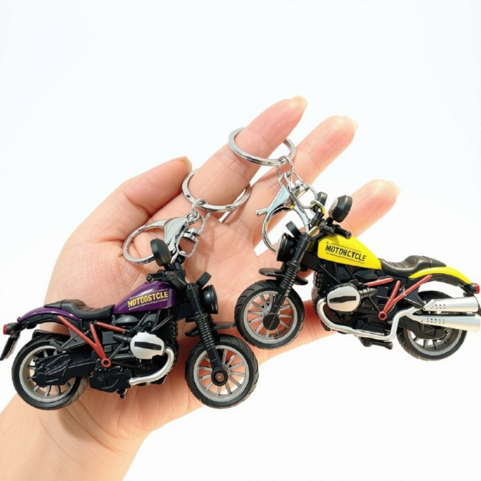 Porte-Clés Mignon Moto pour Clé Voiture,Porte-Clés Sac à Dos – image 5