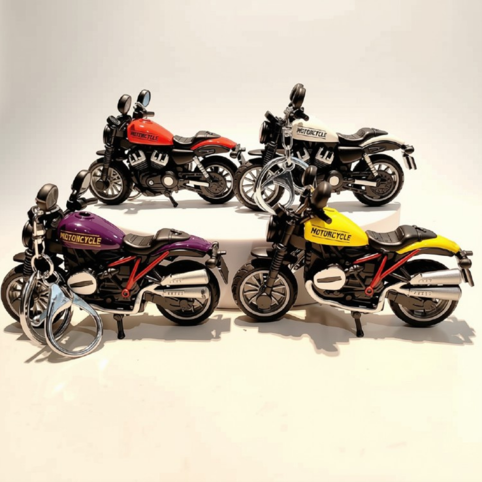 Porte-Clés Mignon Moto pour Clé Voiture,Porte-Clés Sac à Dos – image 6