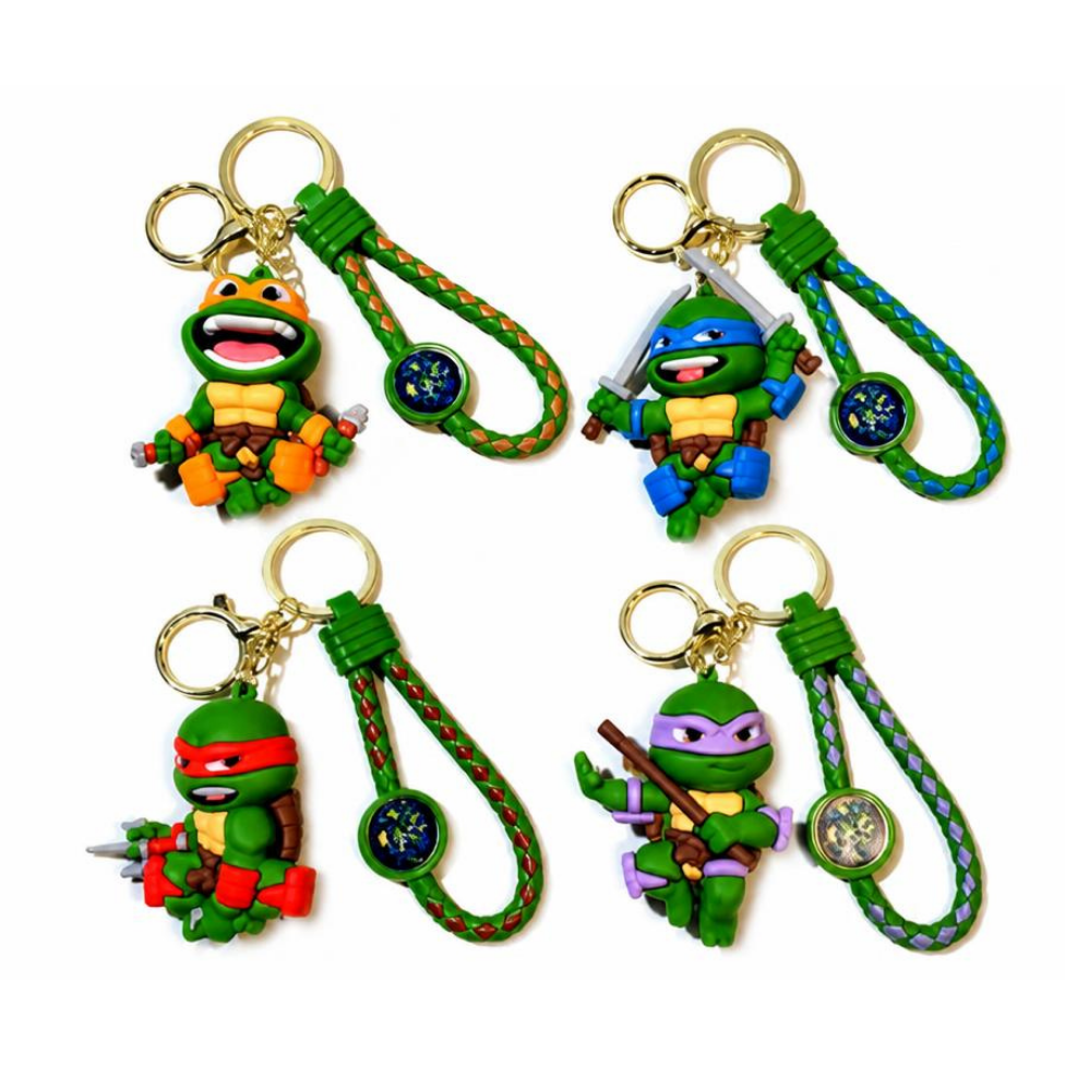 Porte-Clés Mignon Tortue Ninja pour Clé Voiture, Porte-Clés Sac à Dos – image 2