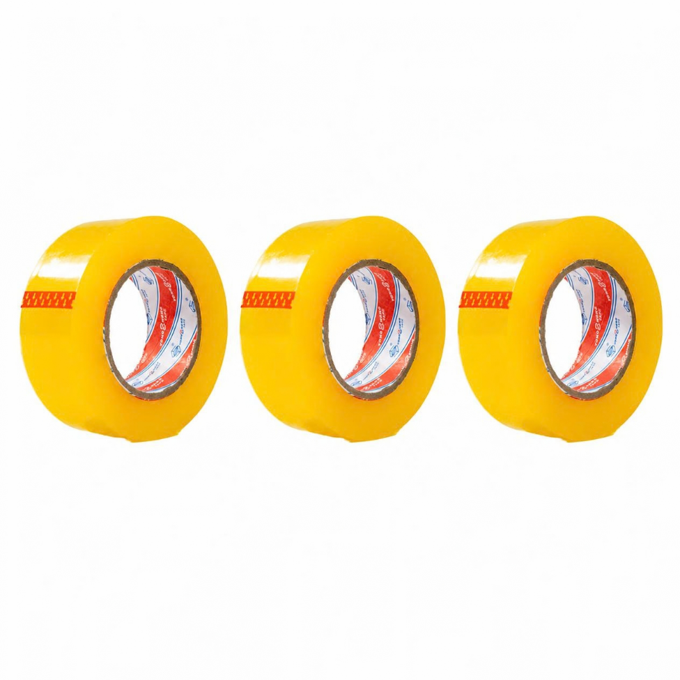 Lot de 2 Rubans Adhésif d'Emballage de 50 m,Résistant à la Chaleur, en Matériau OPP, pour la Fermeture de Cartons, Largeur 45 mm