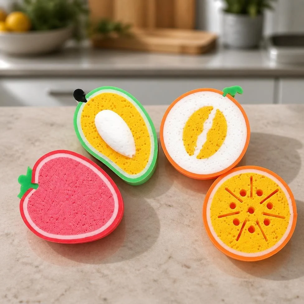 Lot de 4 Éponges pour Nettoyage Cuisine, Maison,Accessoires Cuisine – image 2