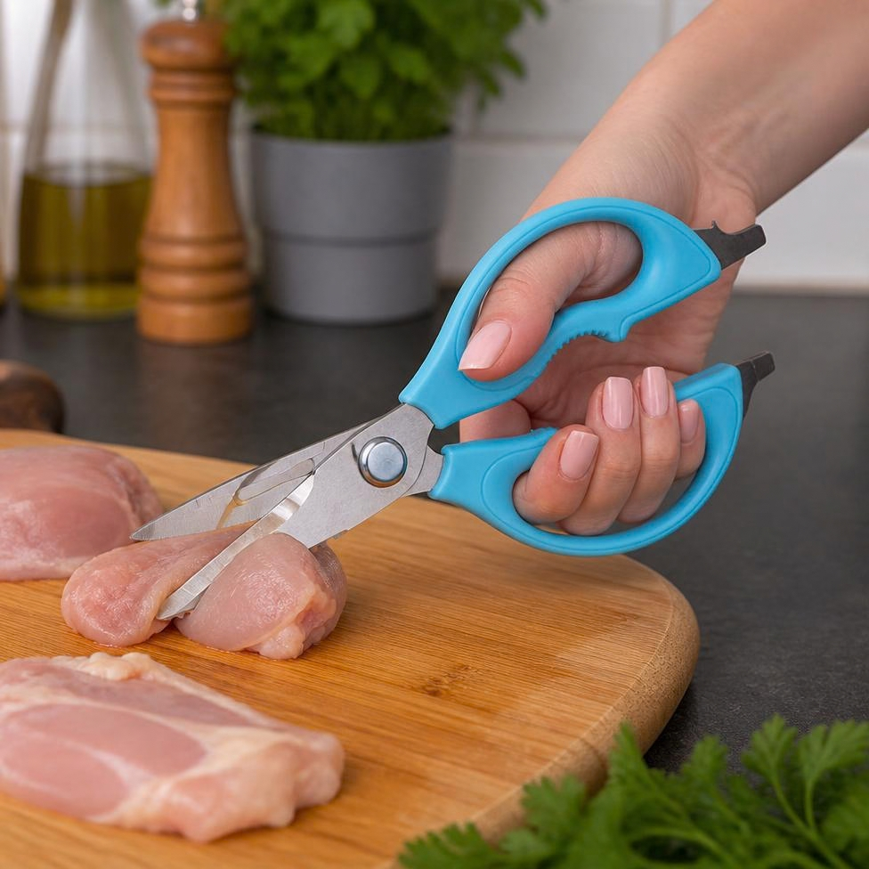 Ciseau de Cuisine de Haute Qualité en Acier Inoxydable pour Couper Viande,Poulet,Légumes – image 3