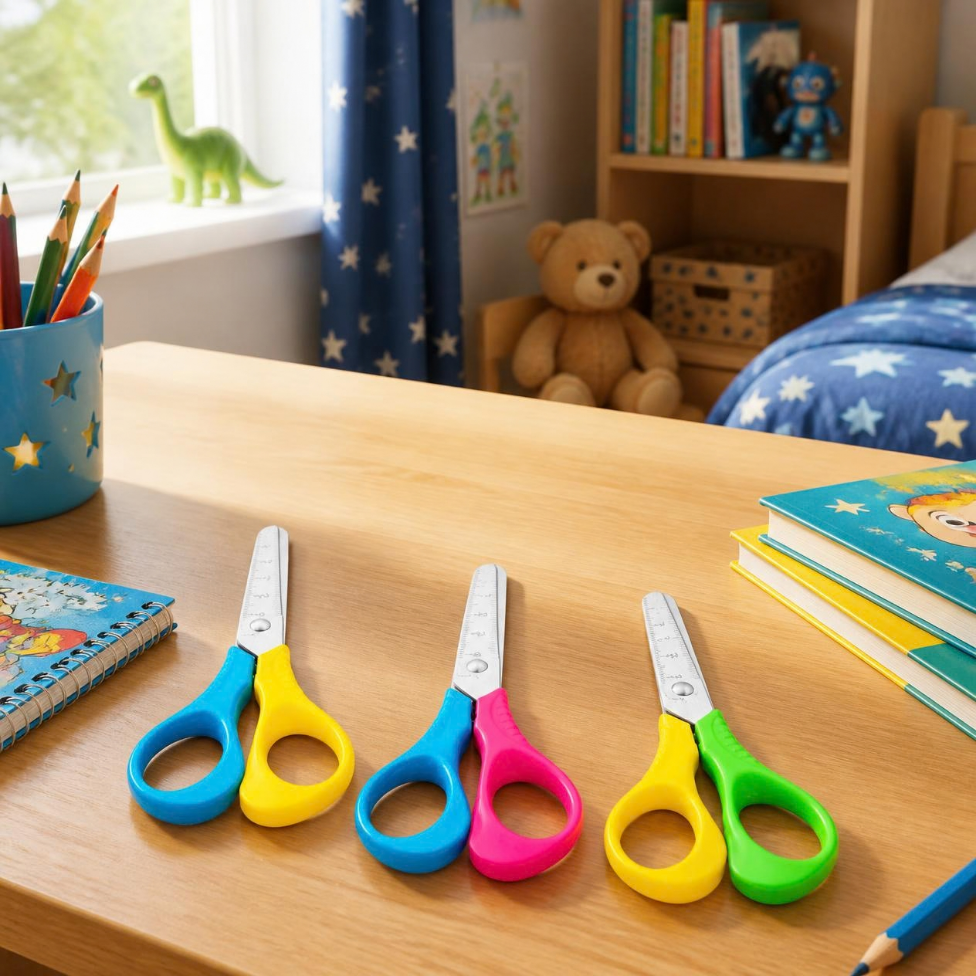 Lot de 3 Ciseaux d'École pour Étudiant, Enfant, Fournitures Scolaire – image 3