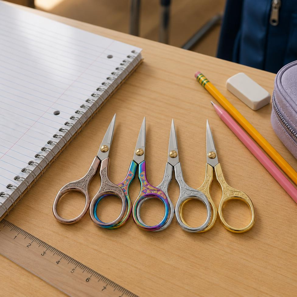 Lot de 4 Ciseaux de Voyage pour Utilisation Quotidienne,Fournitures Scolaire – image 6