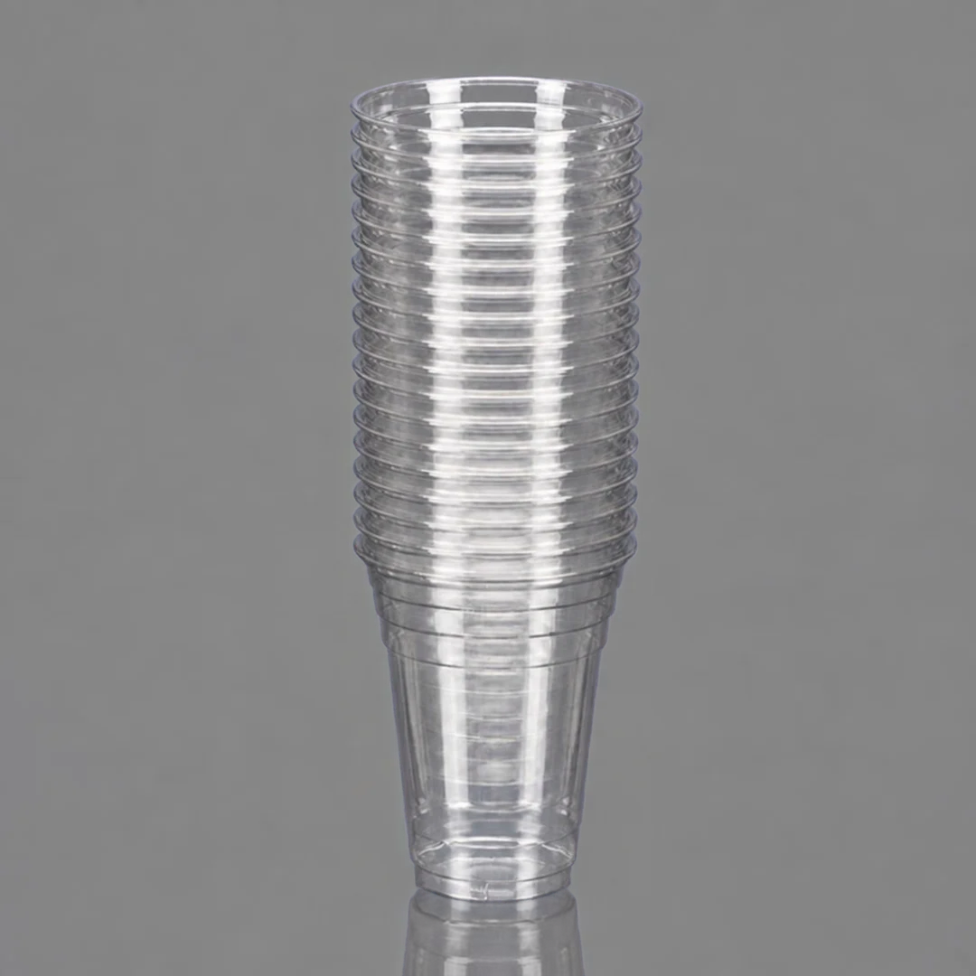 Lot de 50 Gobelets Transparents Jetable 400 Ml,Tasse en Plastique – image 2