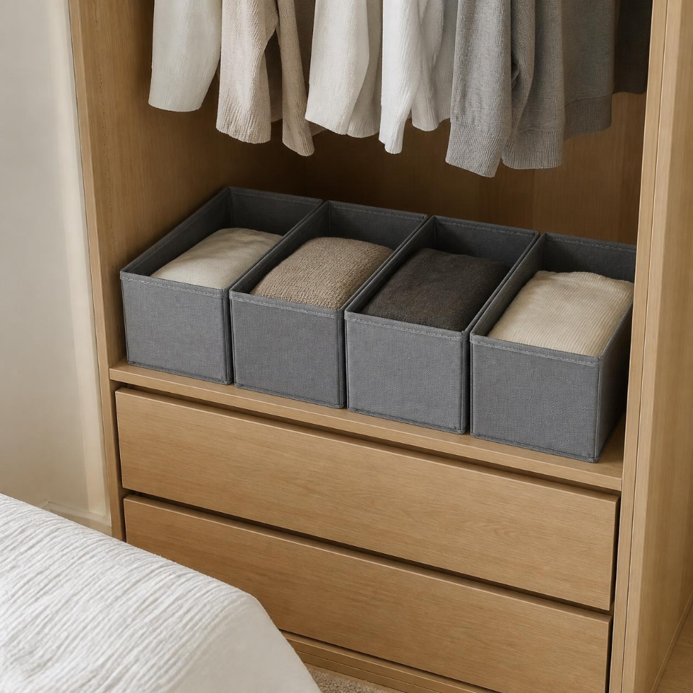 Boîte de Rangement pour Vêtements,Organisateur de Vêtements,Sac de Rangement Pliables – image 5