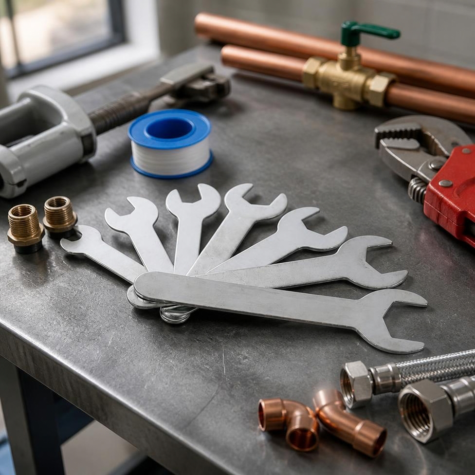 Clé à Fourche à Plusieurs Tailles,Clé à Poinçonner pour Vélo,Bricolage – image 2