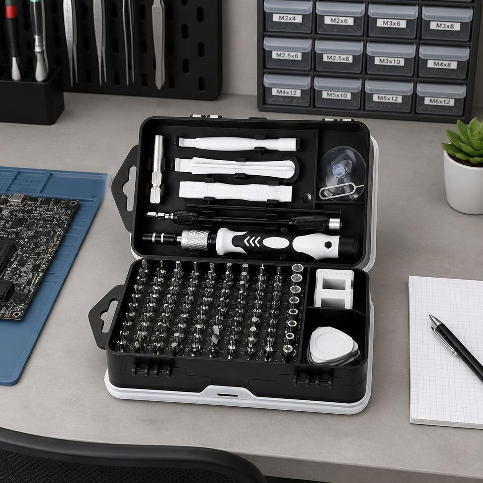 Kit de Tournevis Magnétique,115 Pièces, pour Réparation, Bricolage – image 5