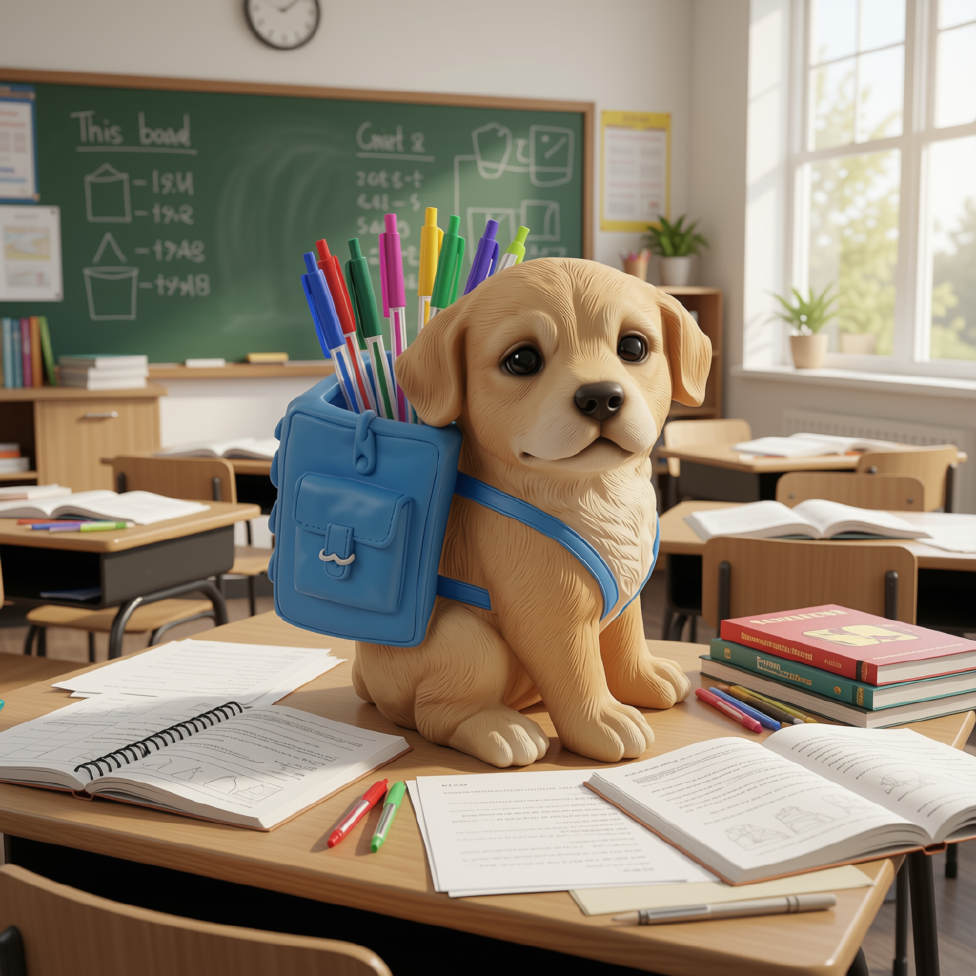 Porte-Stylo Créatif en Forme de Chien, pour Bureau, Enfants, Garçons, Filles, Fournitures Scolaire – image 4