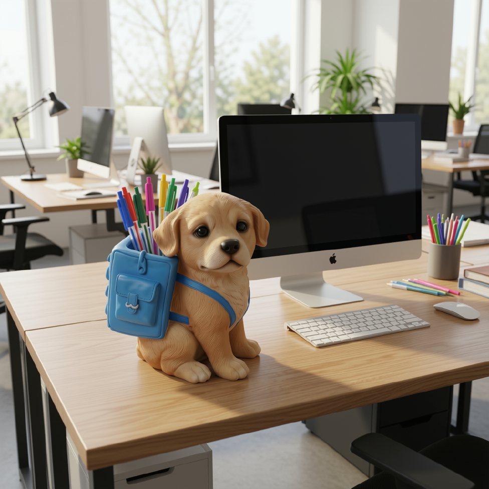 Porte-Stylo Créatif en Forme de Chien, pour Bureau, Enfants, Garçons, Filles, Fournitures Scolaire – image 5