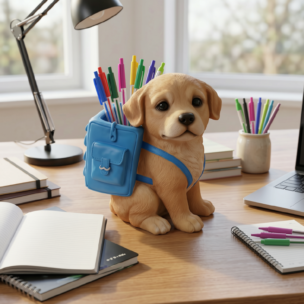 Porte-Stylo Créatif en Forme de Chien, pour Bureau, Enfants, Garçons, Filles, Fournitures Scolaire – image 6