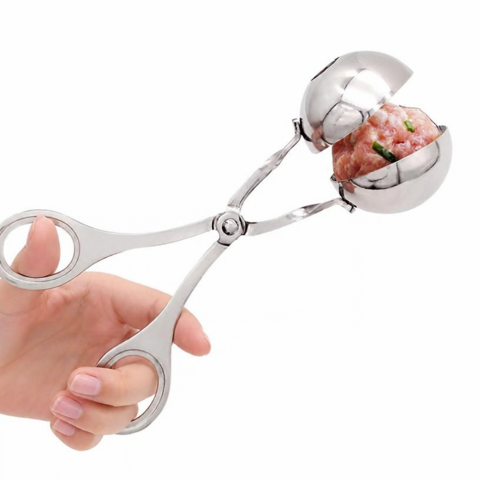 Fabricant de Boulettes de Viande en Acier Inoxydable Pratique,Pince à Boulettes,Accessoires Cuisine