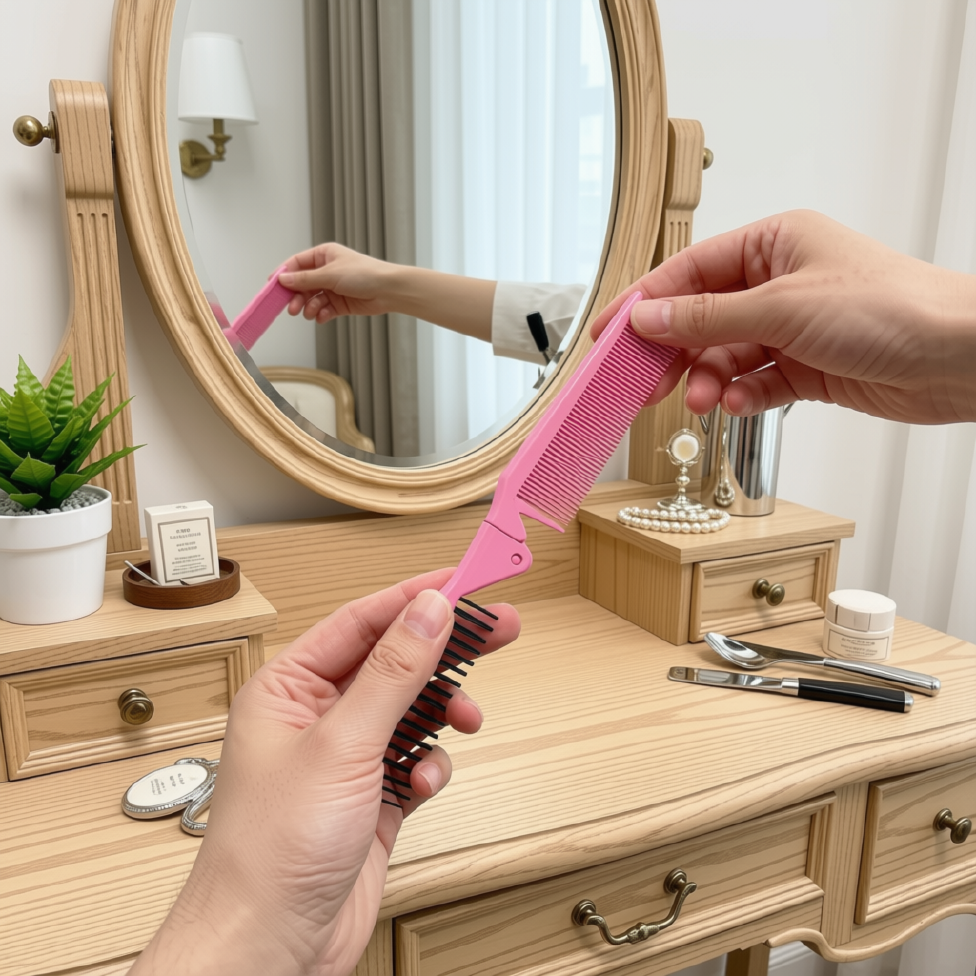Brosse Pliable Portable,Brosse Démêlante de Voyage pour Femmes et Hommes