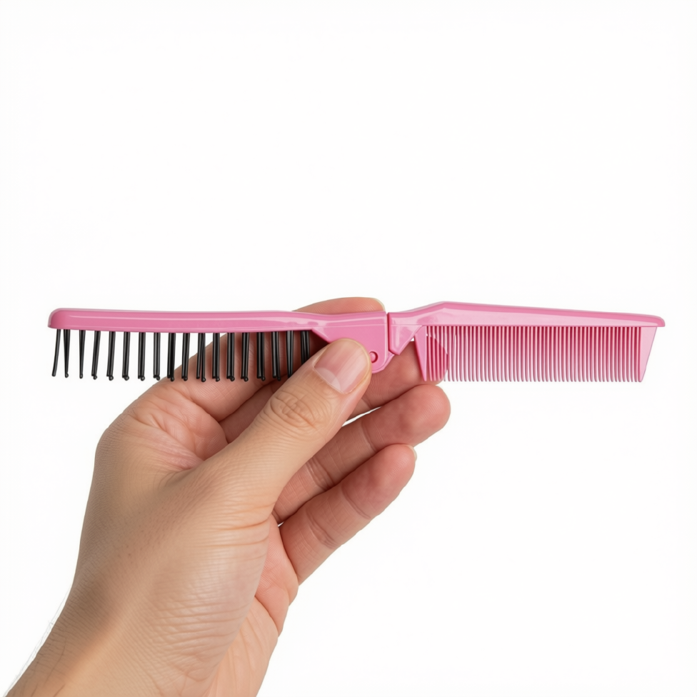 Brosse Pliable Portable,Brosse Démêlante de Voyage pour Femmes et Hommes – image 2