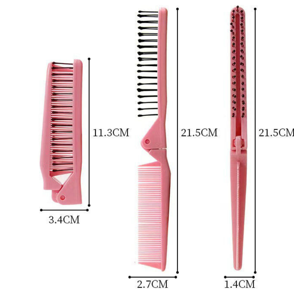 Brosse Pliable Portable,Brosse Démêlante de Voyage pour Femmes et Hommes – image 4