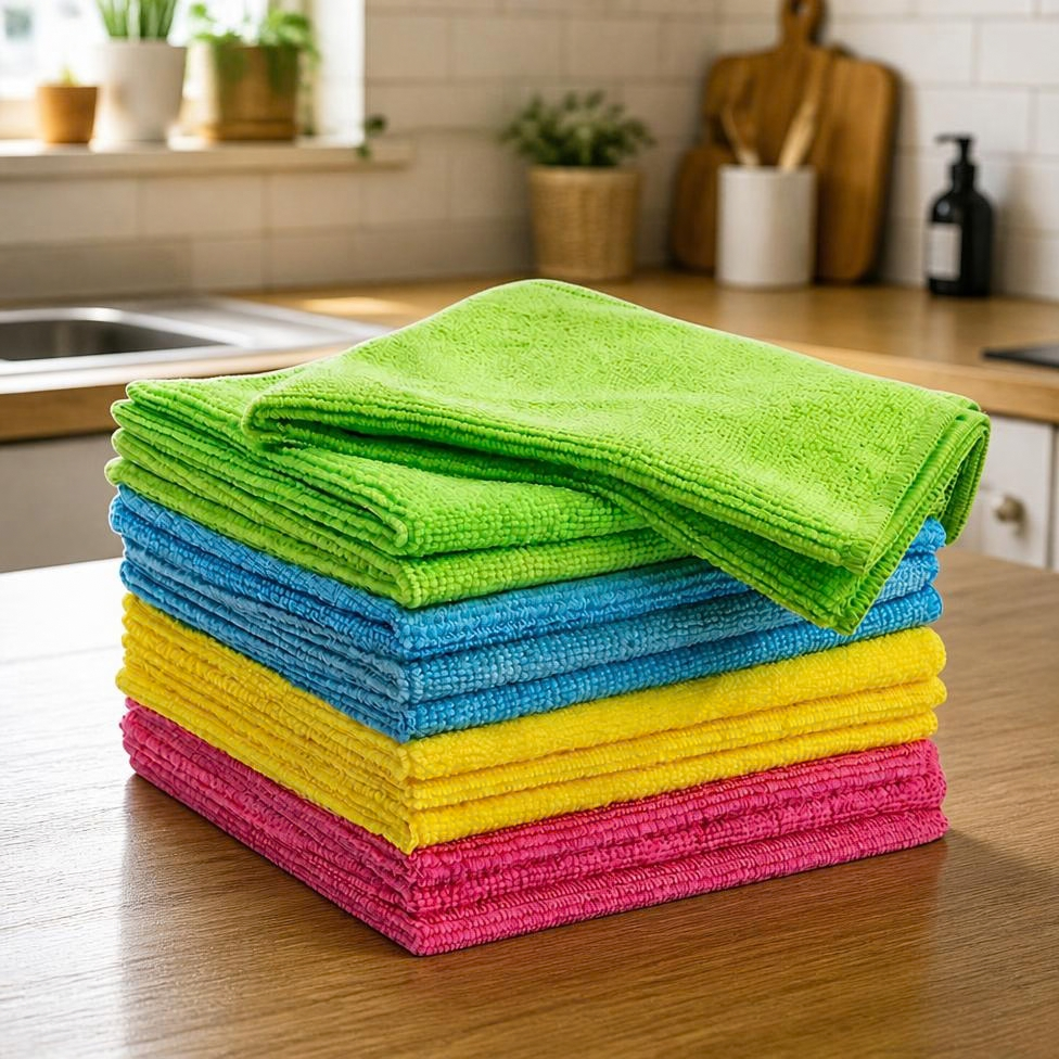 Lot de 4 Serviettes de Nettoyage  25*25*1cm – image 3