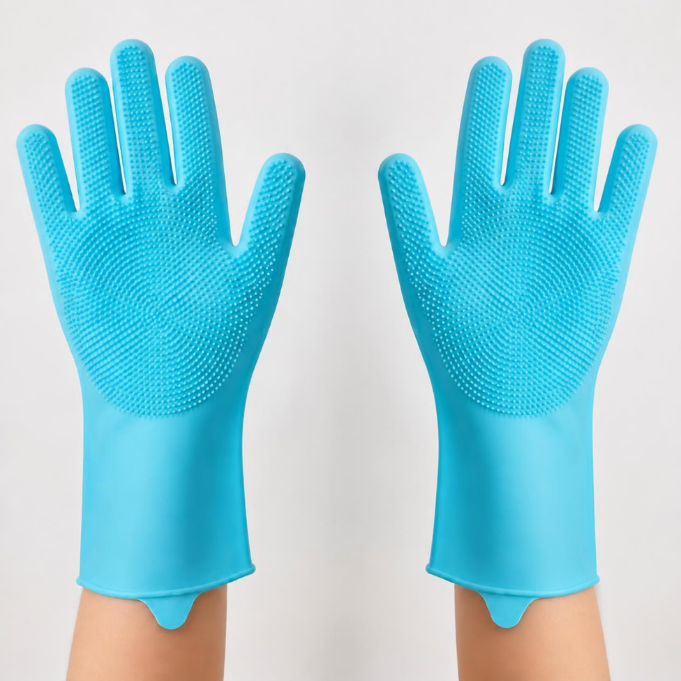 Gant de Nettoyage en Silicone Multi-Usages pour Vaisselle, Bain et Ménage – image 6